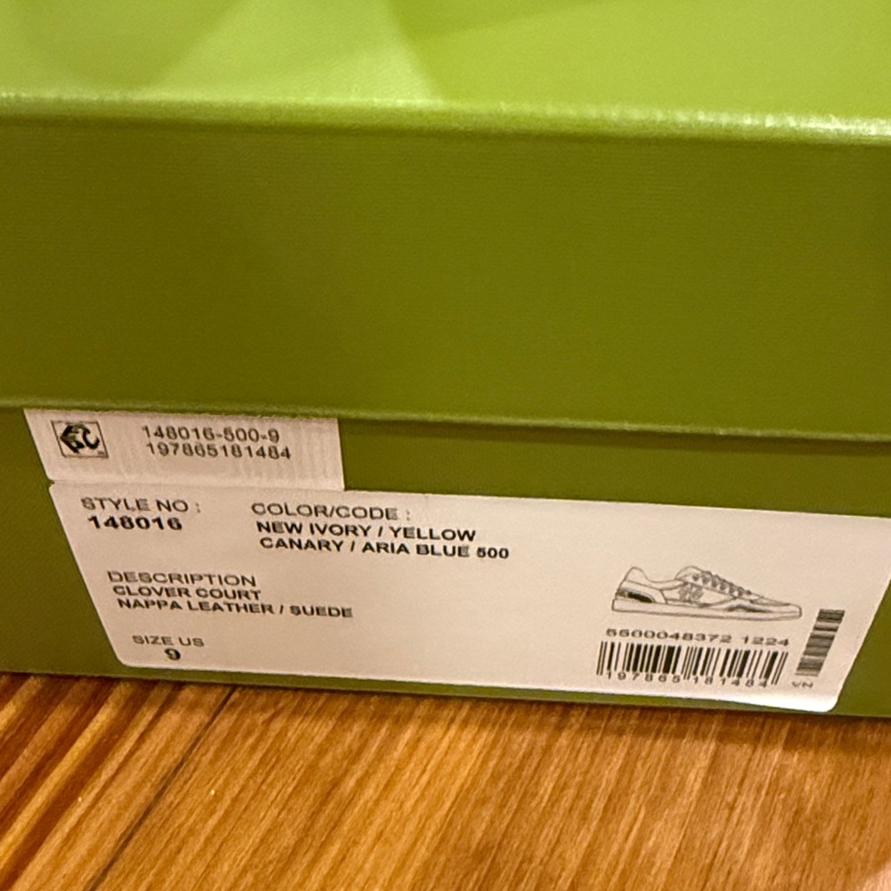 Tory Burch Cream and Purple Sneakers - Picture 3 of 6